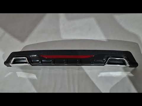Universal Rear Diffuser DPT AMG Style V-3 (ABS) (Gloss Black) - video 1