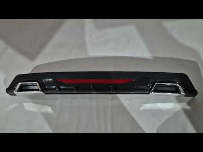 Universal Rear Diffuser DPT AMG Style V-3 (ABS) (Gloss Black) - video 1