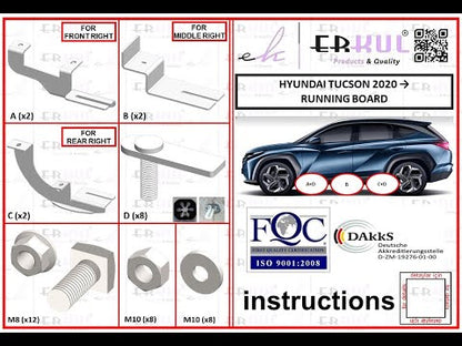 Lateral platforms Tayga V2 (2 pieces, aluminum) for Hyundai Tucson NX4 2021↗ - image 1