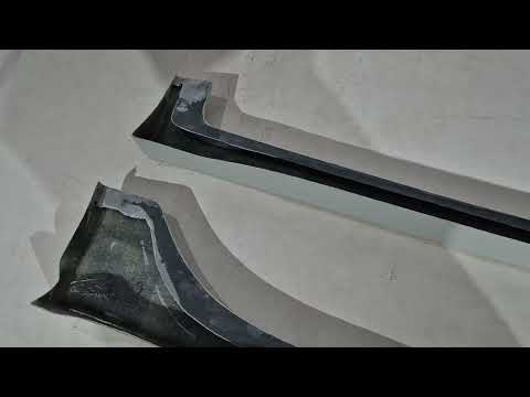 Side skirts (primed for painting) for Renault Clio III 2005-2012 - video 1