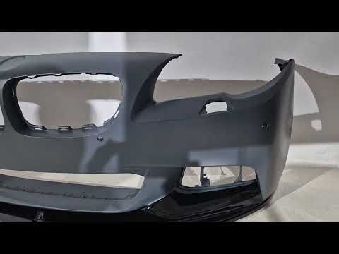 Front Bumper Lip DPT V-1 (for M-Performance, Gloss Black) for BMW 5 Series F-10/11/07 2010-2016 - video 2