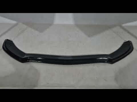 Front bumper lip DPT V2 (2014-2018, for AMG-Line only, gloss black) for Mercedes C-сlass W205 2014-2021 - video 1