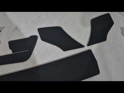 Rear Diffuser DPT V-2 (for GTI, 2017-2019, Matte Black) for Volkswagen Golf 7/E-Golf 2012-2020 - video 1