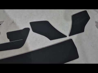 Rear Diffuser DPT V-2 (for GTI, 2017-2019, Matte Black) for Volkswagen Golf 7/E-Golf 2012-2020 - video 1