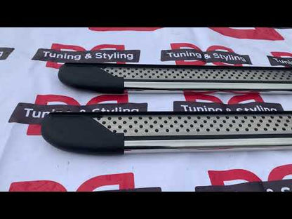 Side Steps Maydos V1 (2 pcs, Aluminum & Stainless Steel) for Daihatsu Terios 2006-2017 - video 1