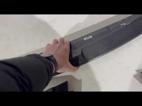 Front Bumper Lip V1 for G80 Carbon for BMW 3 Series G20/G21 2018- - video 1