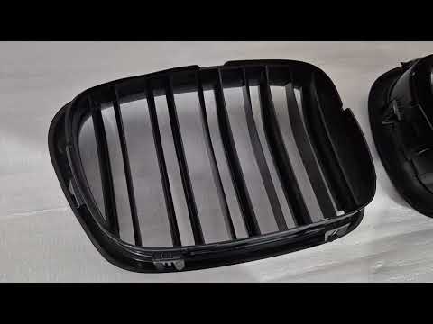 Kidneys M-Look DPT (Gloss Black) for BMW 5 Series E-39 1996-2003 - video 1