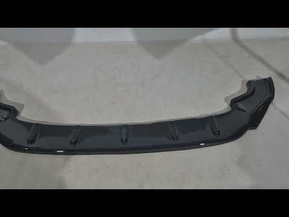 Front Lip Spoiler DPT V-4 (for R / R-Line HB, 2017-2019, Gloss Black) for Volkswagen Golf 7/E-Golf 2012-2020 - video 1