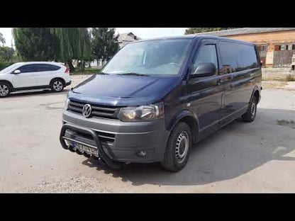 The WT003 Black bumper guard (stainless) for Volkswagen T5 2010-2015 - image 1