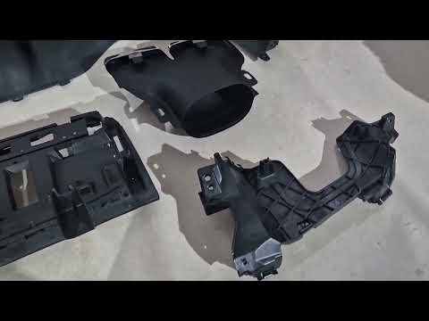 Rear Diffuser with Tips Silver (for AMG/AMG-Line, E63 Design 2016-2020) for Mercedes E-сlass W213 2016-2023 - video 1