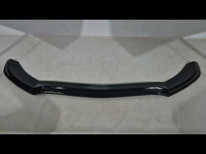 Front bumper lip DPT V2 (2014-2018, for AMG-Line only, gloss black) for Mercedes C-сlass W205 2014-2021 - video 1