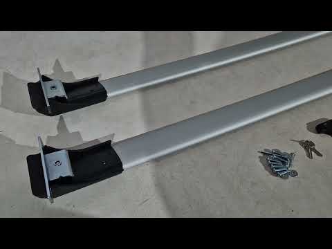 Roof Rack Cross Bars for Roof Rails Skybar SPECIAL (2 pcs) for Jeep Compass 2016- - video 1