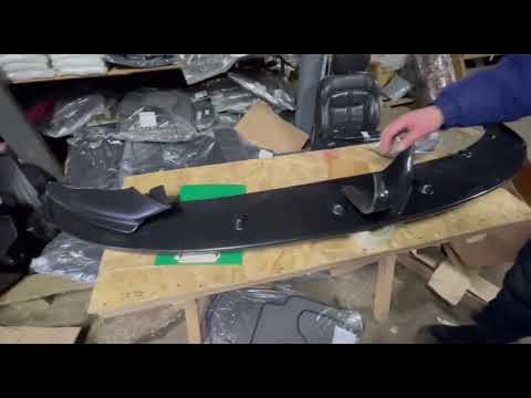 Front Bumper Lip DPT V-2 (for M-Performance, Gloss Black) for BMW 5 Series F-10/11/07 2010-2016 - video 2