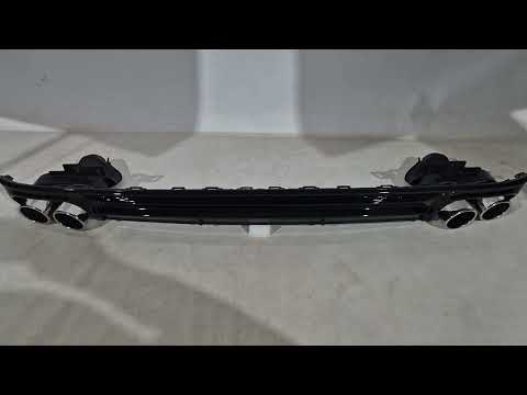 Rear Diffuser with Tips S-Style (for S / S-Line) for Audi A6 C8 2018- - video 1