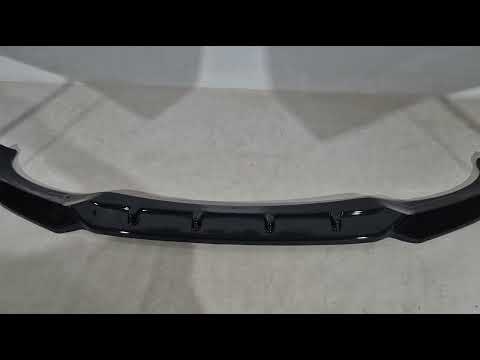 Front Lip Spoiler DPT V-1 (For M, Gloss Black) for BMW X6 G06 2019- - video 1