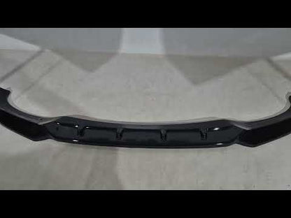 Front Lip Spoiler DPT V-1 (For M, Gloss Black) for BMW X6 G06 2019- - video 1