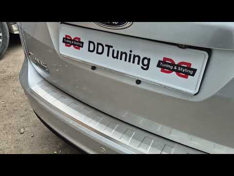 Rear Bumper Protector OmsaLine (Stainless Steel) for Ford C-Max/Grand C-Max 2010-2019 - video 1