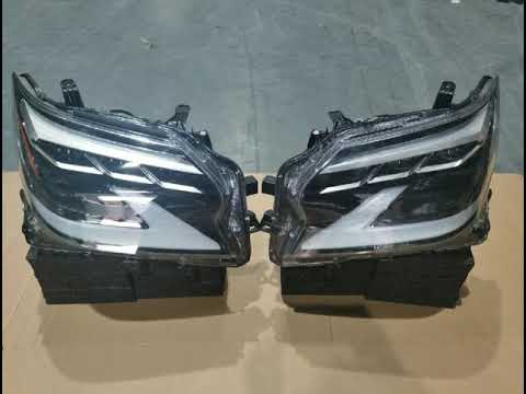 Front headlights in 2021-2023 design (2 pcs, Full LED, with AFS) for Lexus GX460 2009-2023 - video 2