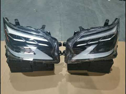 Front headlights in 2021-2023 design (2 pcs, Full LED, with AFS) for Lexus GX460 2009-2023 - video 2