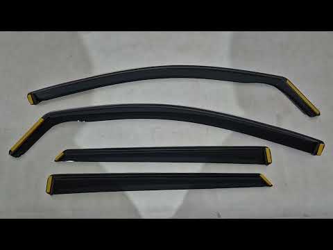 In-Channel Wind Deflectors Niken Luxury (4 pcs) for Hyundai Tucson TL 2016-2021 - video 1