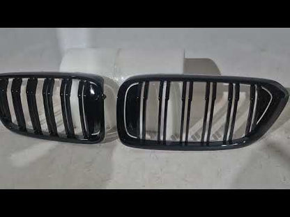 Kidney Grilles M-Look (2017-2020, Gloss Black) for BMW 6 Series G32 2017- - video 1