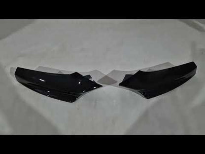 Front Bumper Lip DPT Flap (for M-Performance, Gloss Black) for BMW 5 Series F10/F11 2010–2016 - video 1