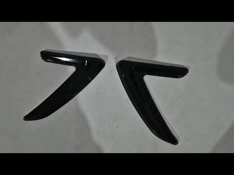 Universal side gills DPT V-3 (ABS) (2pcs) (black gloss) - image 1