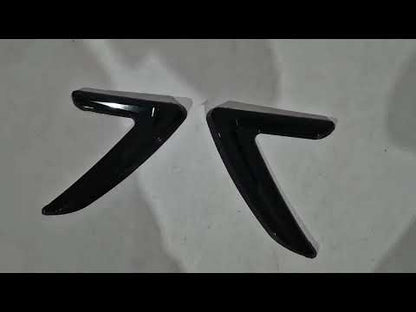 Universal side gills DPT V-3 (ABS) (2pcs) (black gloss) - image 1