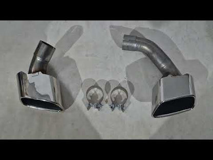 Exhaust tips M-Performance Silver for BMW X5 F15 2013-2018 - video 1