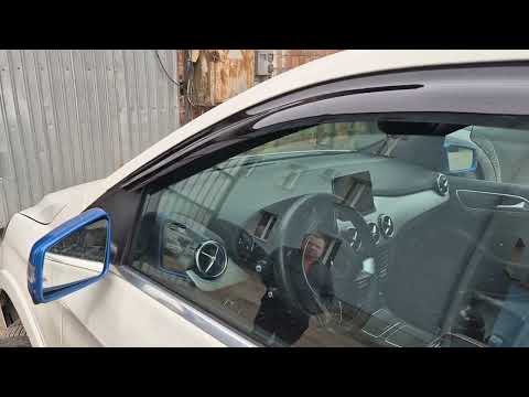 Window Deflectors (4 pcs, HIC) for Mercedes B-class W246 2011-2018 - video 1