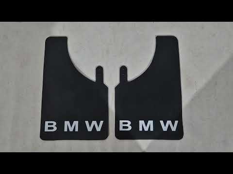 Universal Mud Flaps Polytep (230*375, 2 pcs) for BMW - video 1
