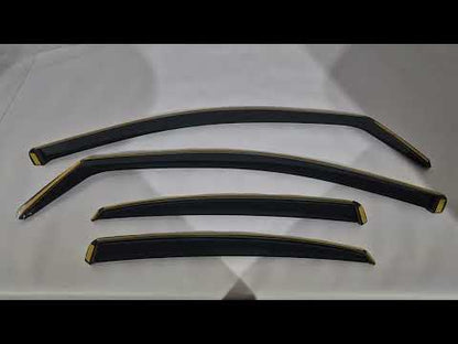 In-channel window wind deflectors Niken Luxury (Sedan, 4 pcs) for Audi A5 2007-2015 - video 1