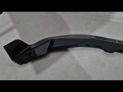 Front lip spoiler (for F98 2022-2024, gloss black) for BMW X4 G02 2018- - video 1