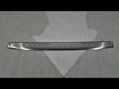 Rear bumper protector 3D/Cabrio (OmsaLine, stainless steel) for Fiat 500/500L 2013-2022 - video 1