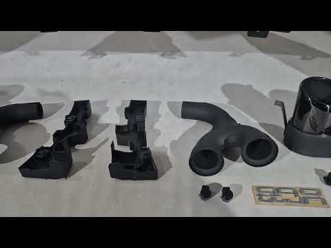 Rear Diffuser SQ5-Style (2017-2020, with Black Tips) for Audi Q5 2017-2025 - video 1