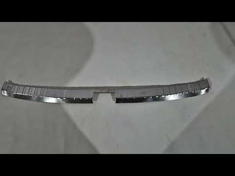 Rear bumper sill protector OmsaLine (stainless steel) for Skoda Scala 2018- - video 1