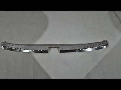 Rear bumper sill protector OmsaLine (stainless steel) for Skoda Scala 2018- - video 1