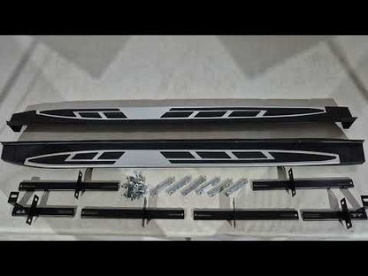 Side Steps OEM V2 (2 pcs, Aluminum) for Mitsubishi Outlander 2012-2021 - video 1
