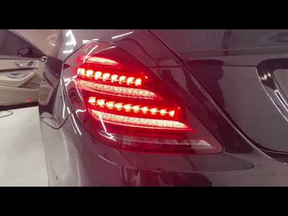 Tail Lights Facelift (OEM, 2 pcs) for Mercedes S-сlass W222 2013-2022 - video 1