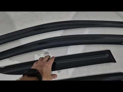 Window Deflectors (4 pcs, DPT) for Peugeot 2008 2019- - video 1