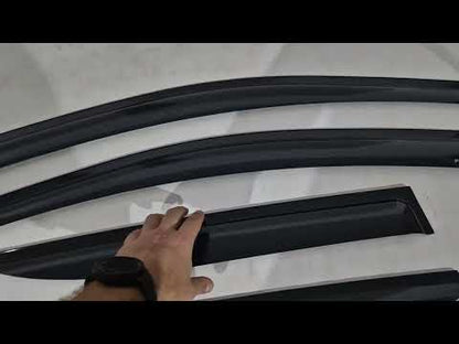 Window Deflectors (4 pcs, DPT) for Peugeot 2008 2019- - video 1