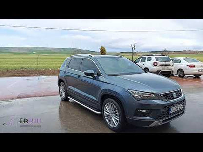 Side Steps Maydos V2 (2 pcs, Aluminum & Stainless Steel) for Seat Ateca 2016- - video 3