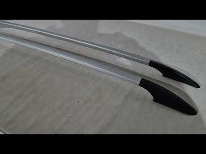 Roof Rails for SW OmsaLine Solid (2 pcs, grey) for Renault Clio IV 2012-2019 - video 1