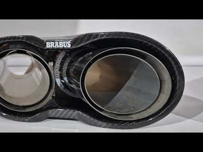 Exhaust Tips BRB Carbon (2 pcs) for Mercedes G сlass W465 2025- - video 1