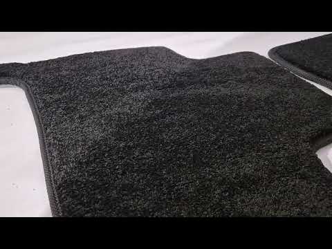 Deluxe Textile Floor Mats V-2 (2012-2021, Black) for Toyota Land Cruiser 200 2007-2021 - video 1