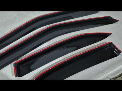 Window Deflectors (for Yaris Cross, 4 pcs, HIC) for Toyota Yaris/Yaris Cross (XP210) 2020- - video 1