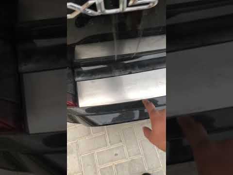 Rear bumper insert with chrome (2016+) for Lexus LX570/450d 2008-2022 - video 1