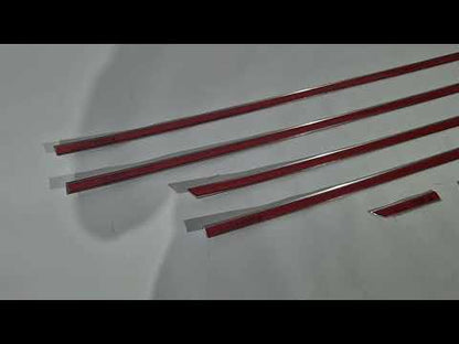 Chrome Door Moldings (6 pcs) for Audi A6 C7 2011-2017 - video 1