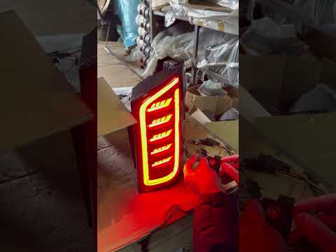 Black Tail Lights (for Vito, 2 pcs) for Mercedes Vito/V-class W447 2014- - video 1