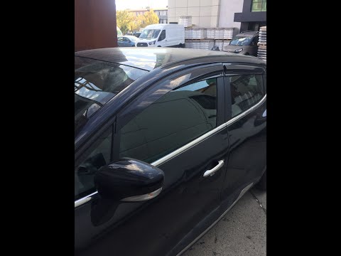 Window Deflectors HB (4 pcs, Sunplex Sport) for Renault Clio IV 2012-2019 - video 1